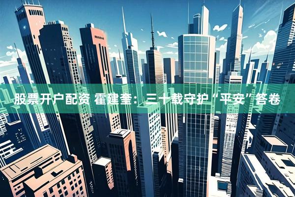 股票开户配资 霍建奎：三十载守护“平安”答卷